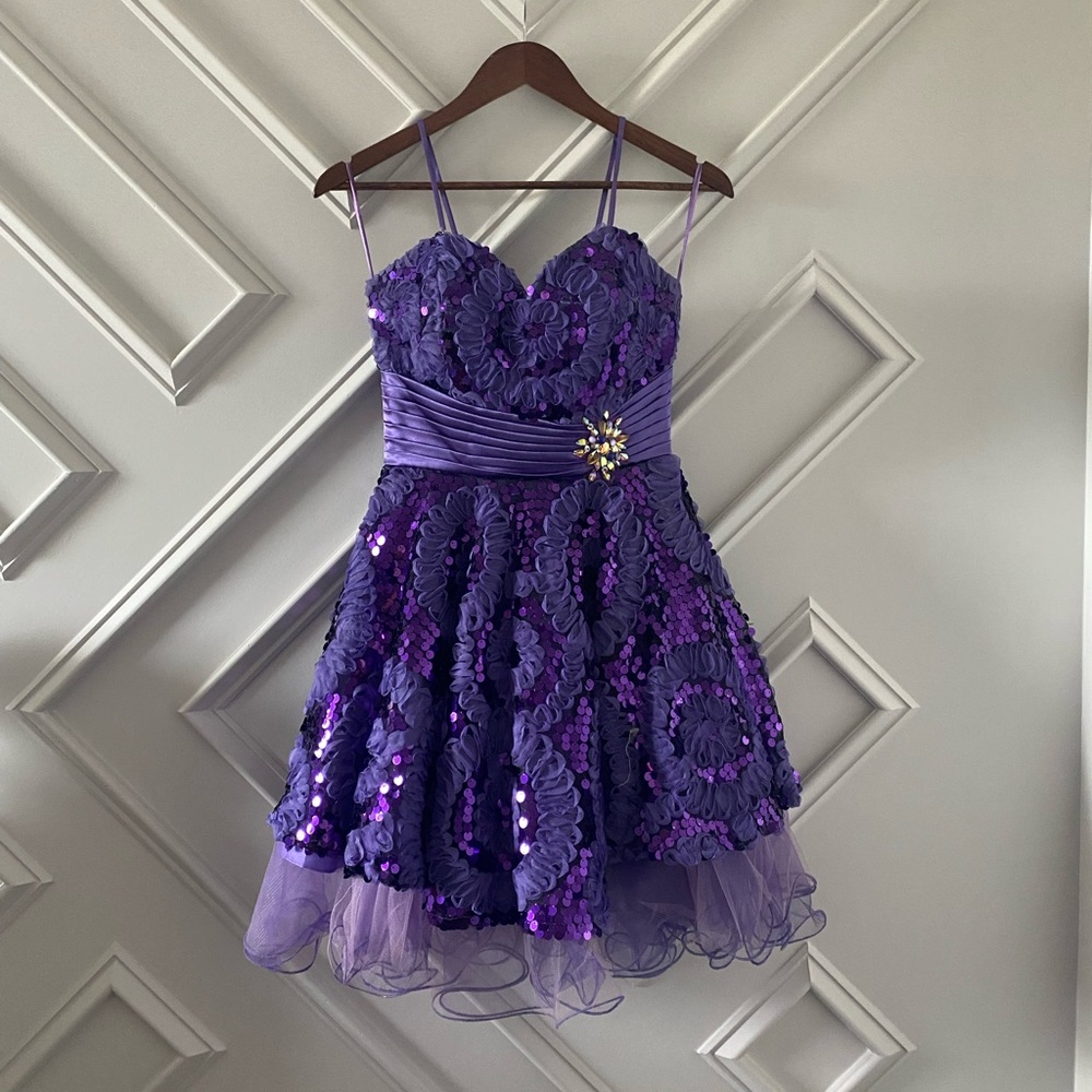 Purple Homecoming Cocktail Dress Wow! Prom & Pageant